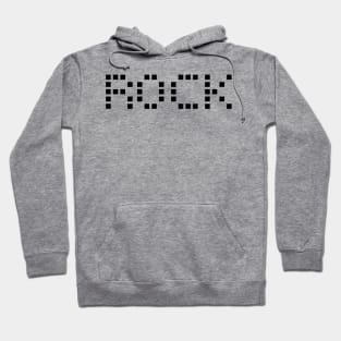 ROCK pixel design logo Hoodie